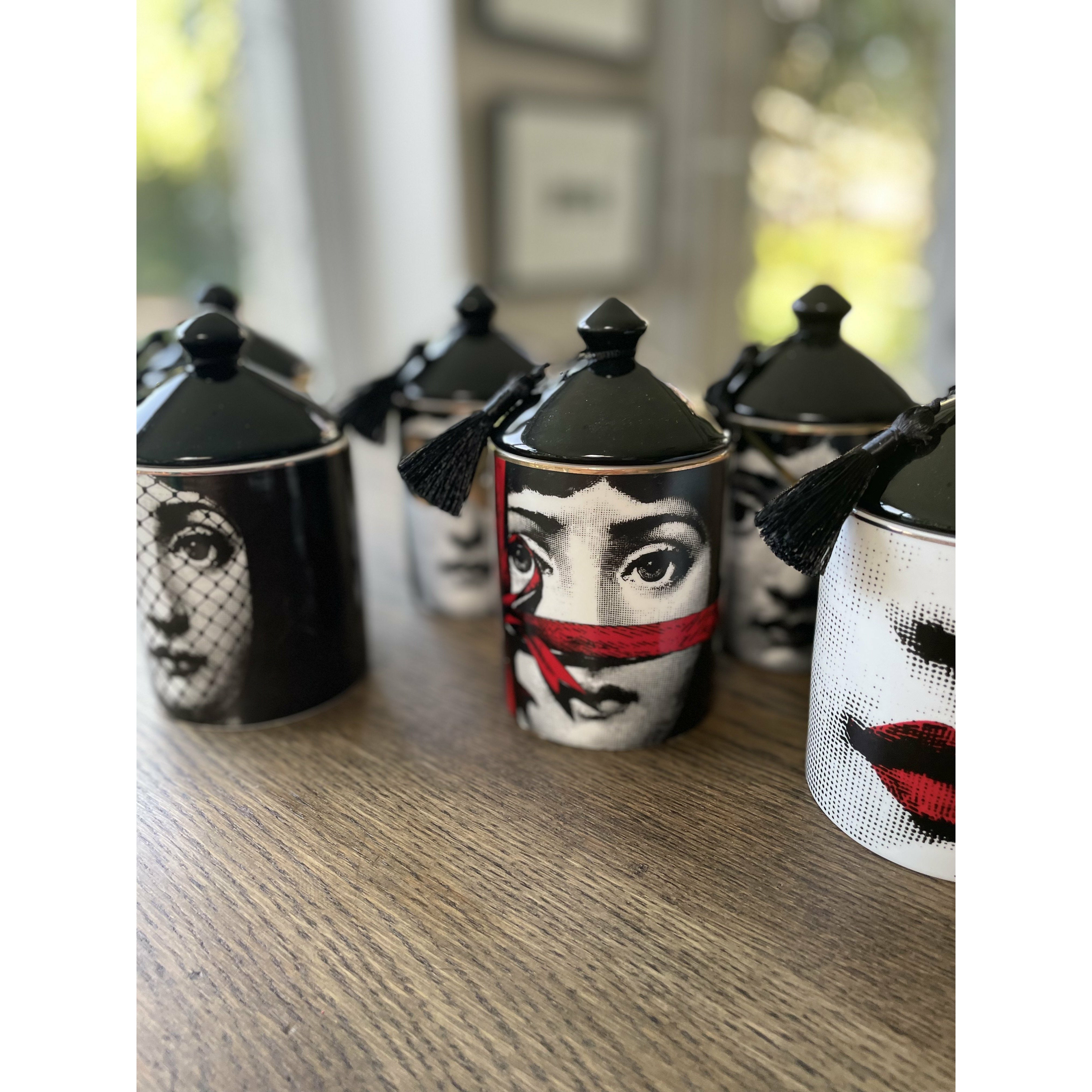 Fornasetti EVA 陶器8枚セット フォルナセッティ Adam&Eve Ceramic Fornasetti Look Designer Jar – Jenny Robert Exclusive Décor