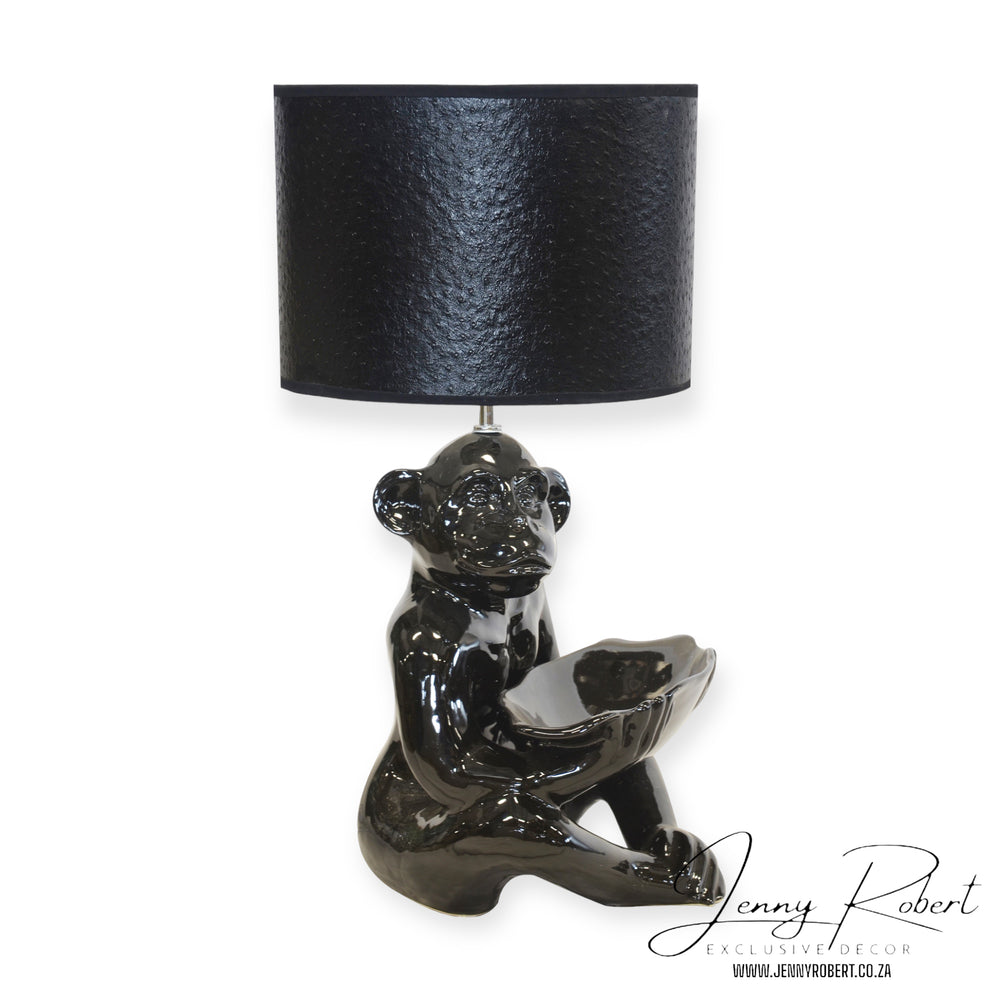 Ceramic Monkey Lamp Base (Excl. Lamp Shade)