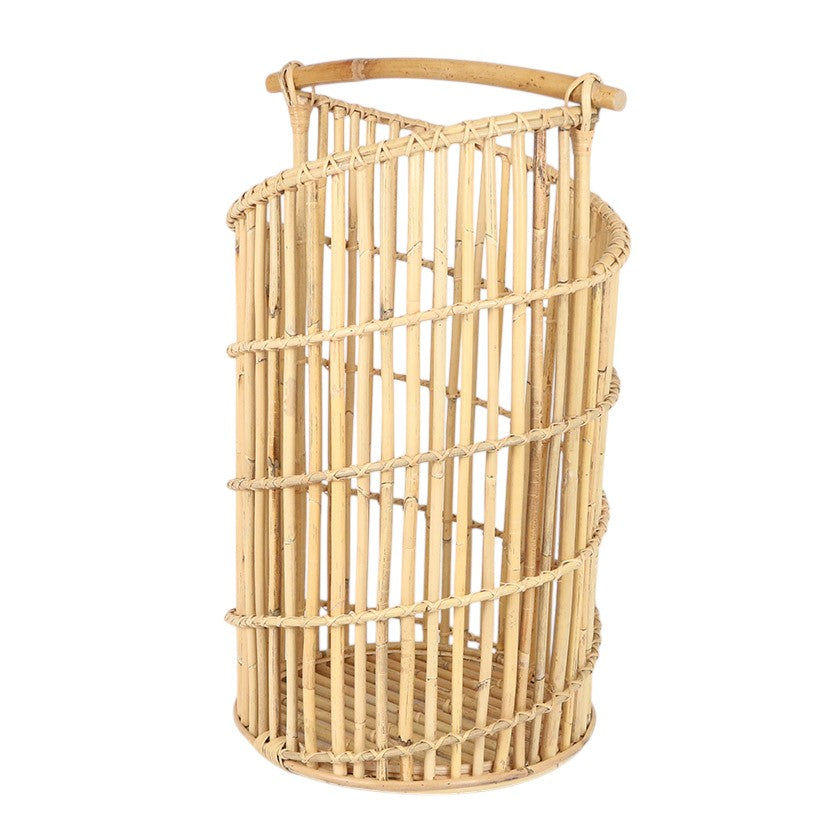 Umbrella Holder Rattan Spiral Natural