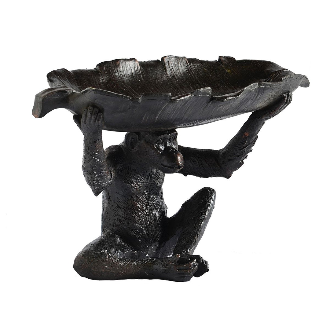 Monkey Leaf Tea Light Holder (Resin)