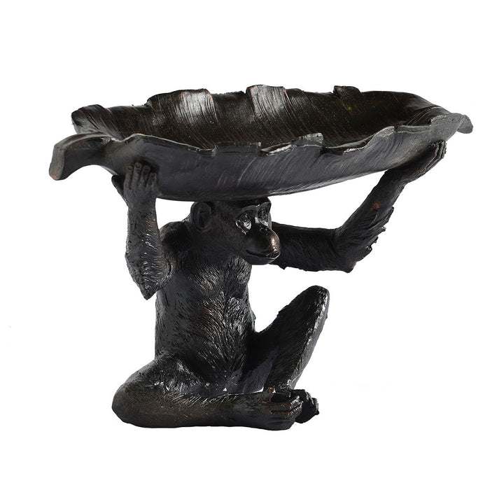 Monkey Leaf Tea Light Holder (Resin)