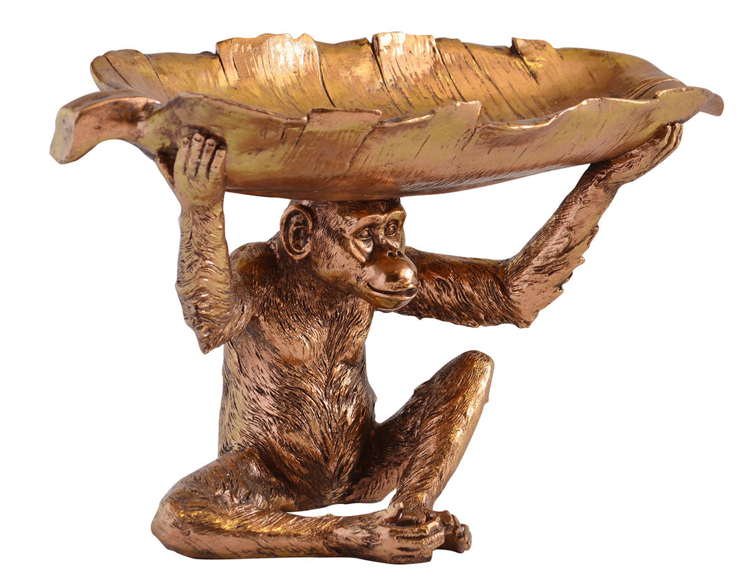 Monkey Leaf Tea Light Holder (Resin)