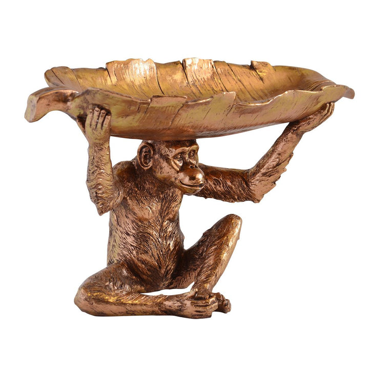 Monkey Leaf Tea Light Holder (Resin)