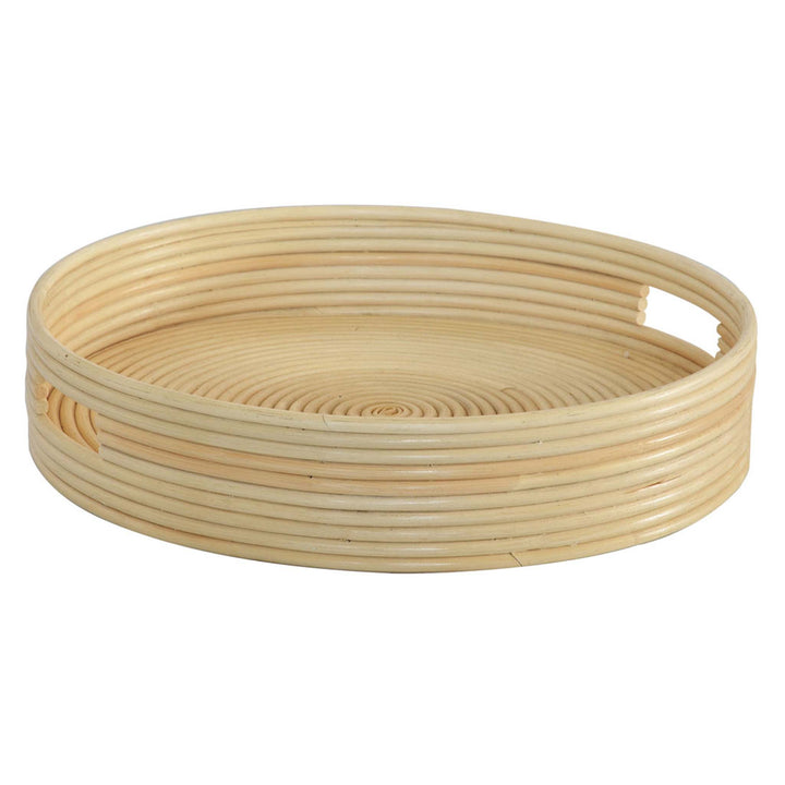 Tray - Ralph Black Rattan Round Tray
