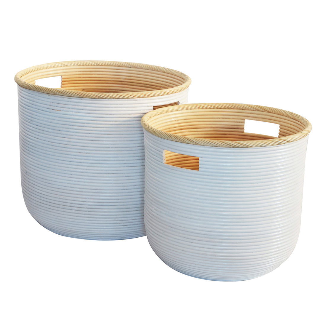 Rattan Ralph storage basket - White