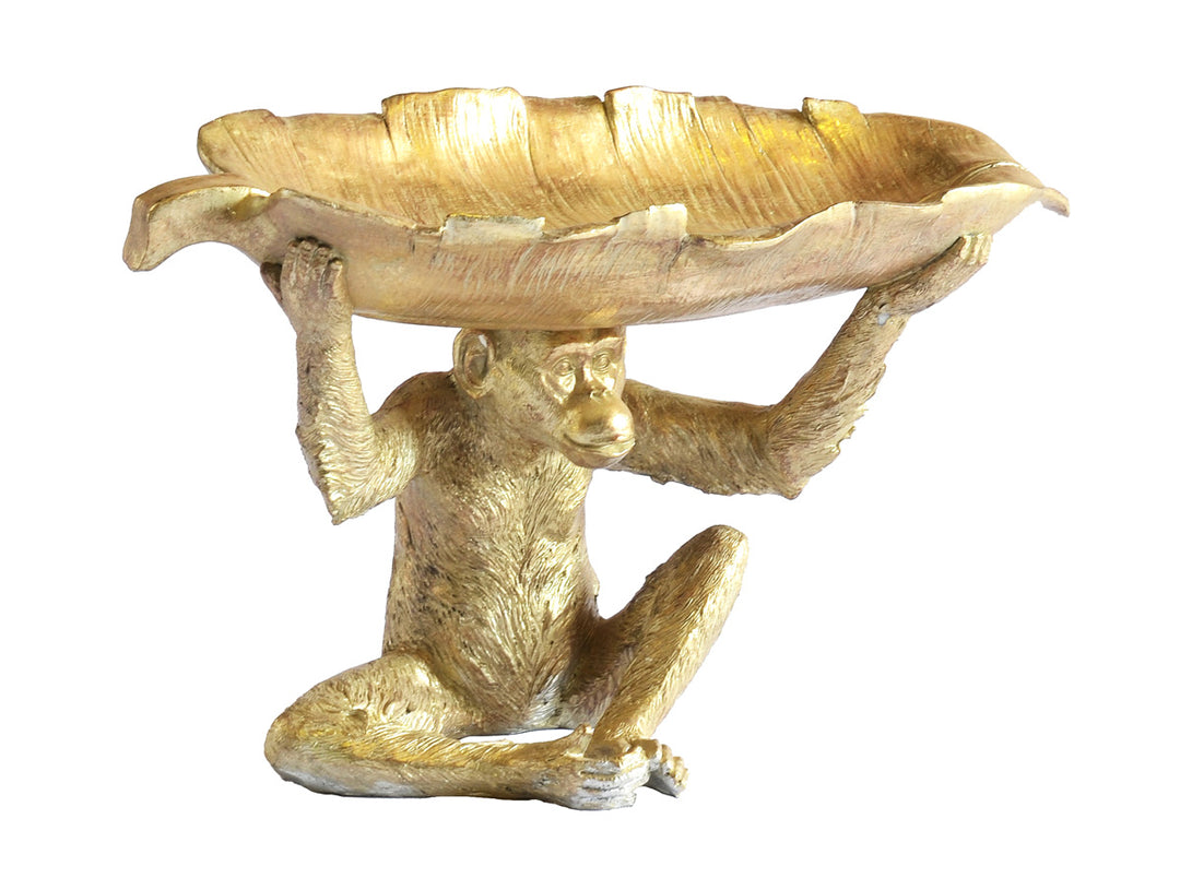 Monkey Leaf Tea Light Holder (Resin)
