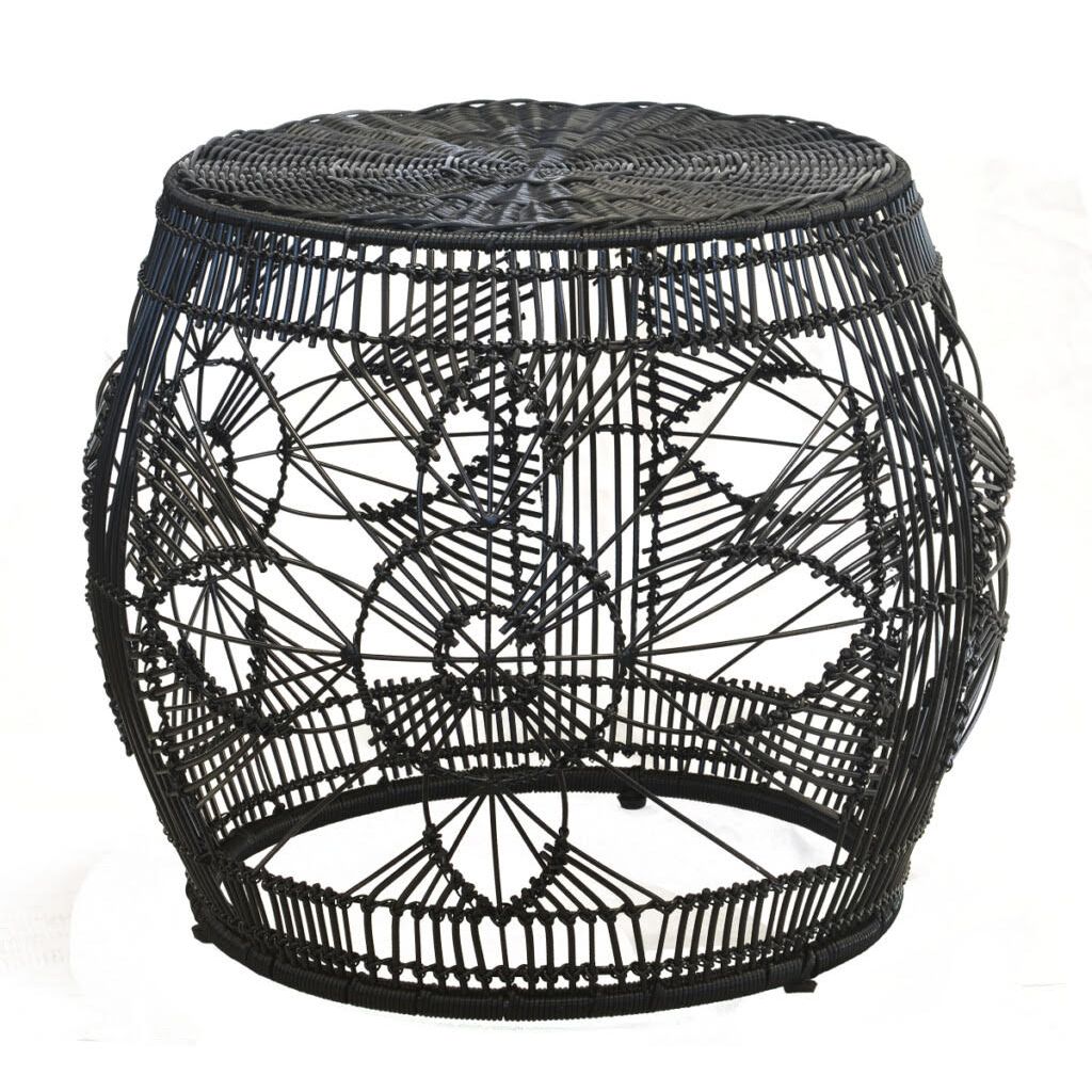 Table - Flower Black Synthetic