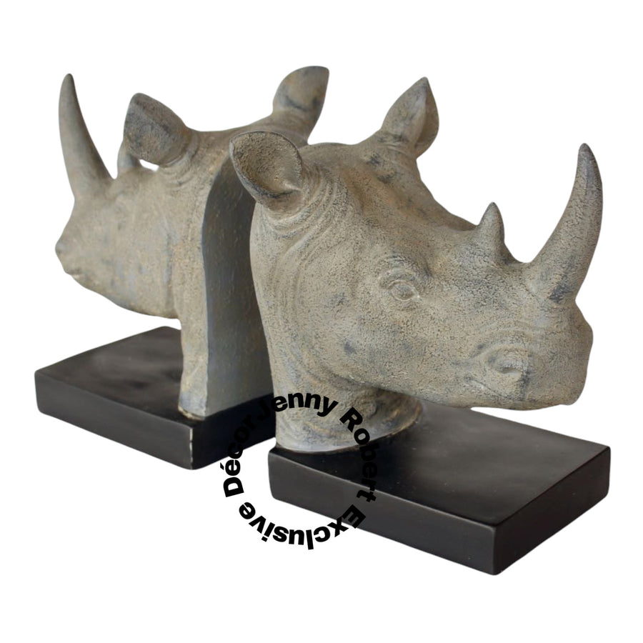 Bookends Rhino Set