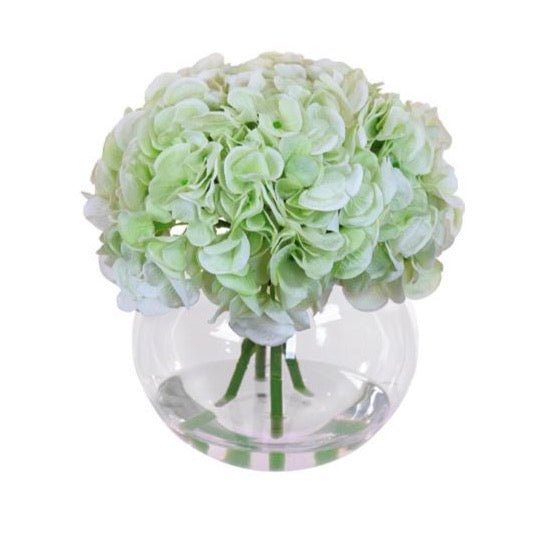 Faux Hydrangea  Arrangement in Vase