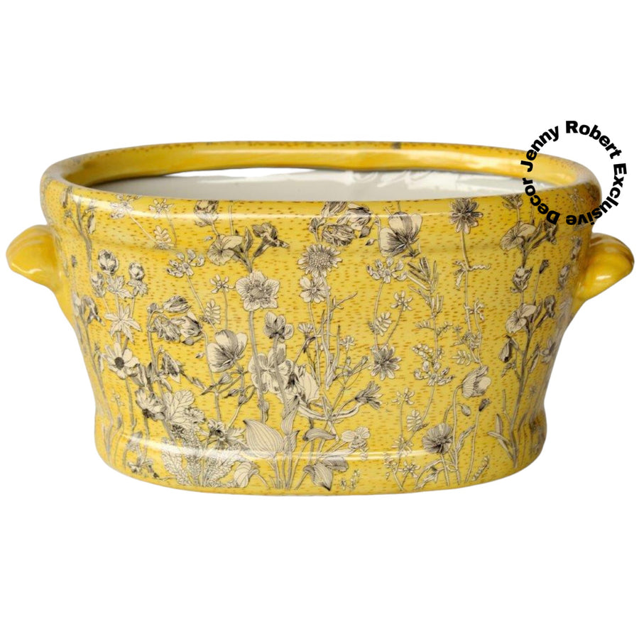Planter / Bowl Yellow Daisy