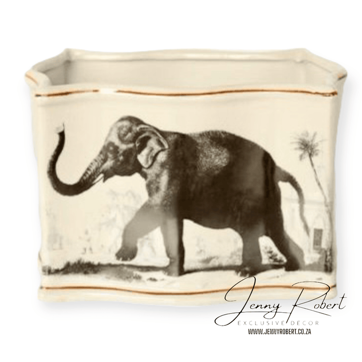 Planter Elephant Plains Ceramic