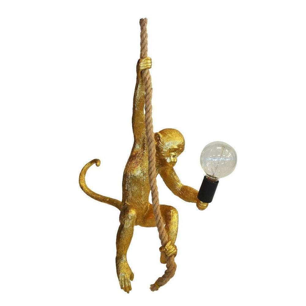 Monkey Climbing Rope Pendant Light (Resin)