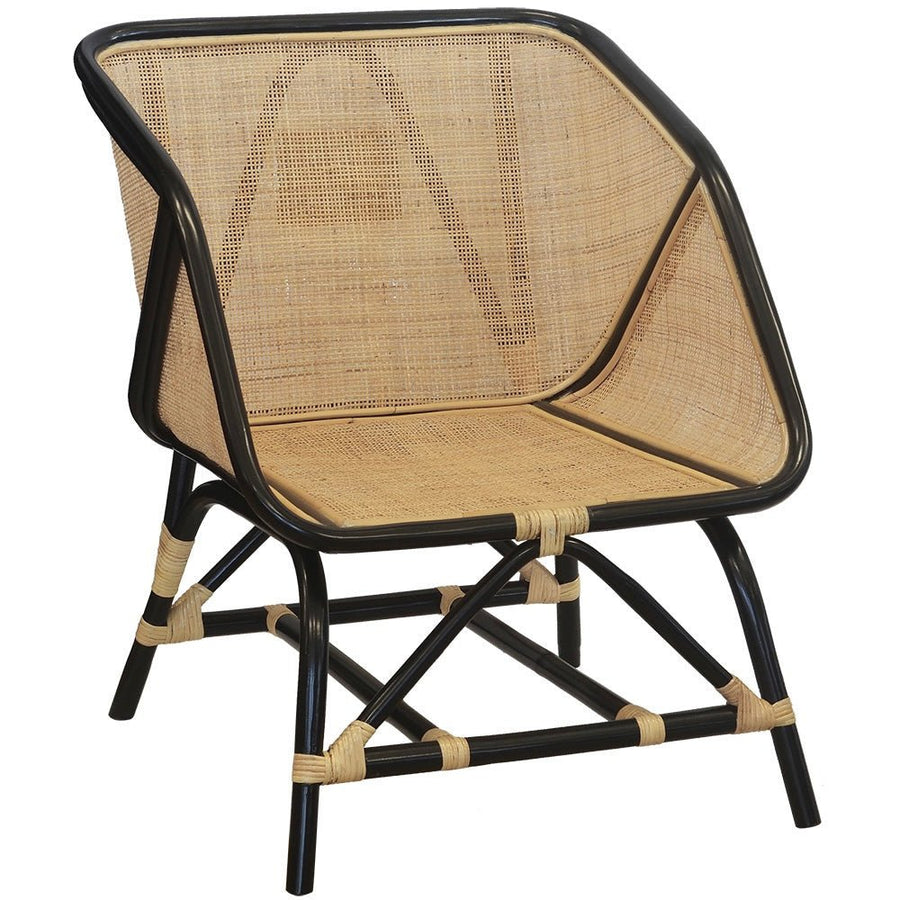 Chair Loue Rattan Natural and Black