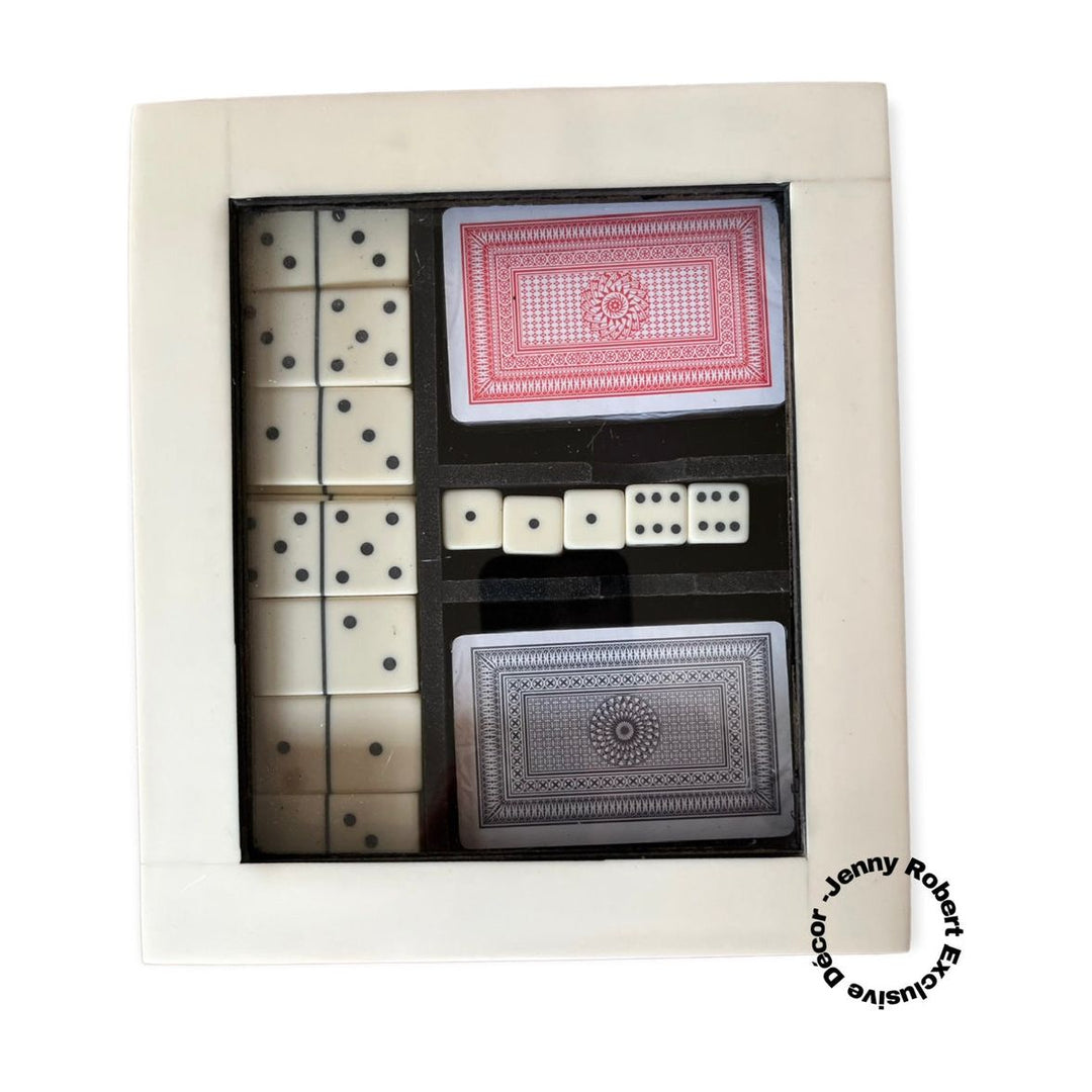Games - Decorative DBL Card, Dice and Domino Box