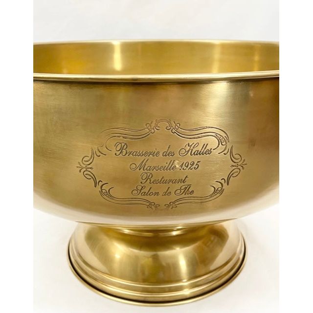 Champagne Bowl Brasserie French Silver / Brass (57cm) XL