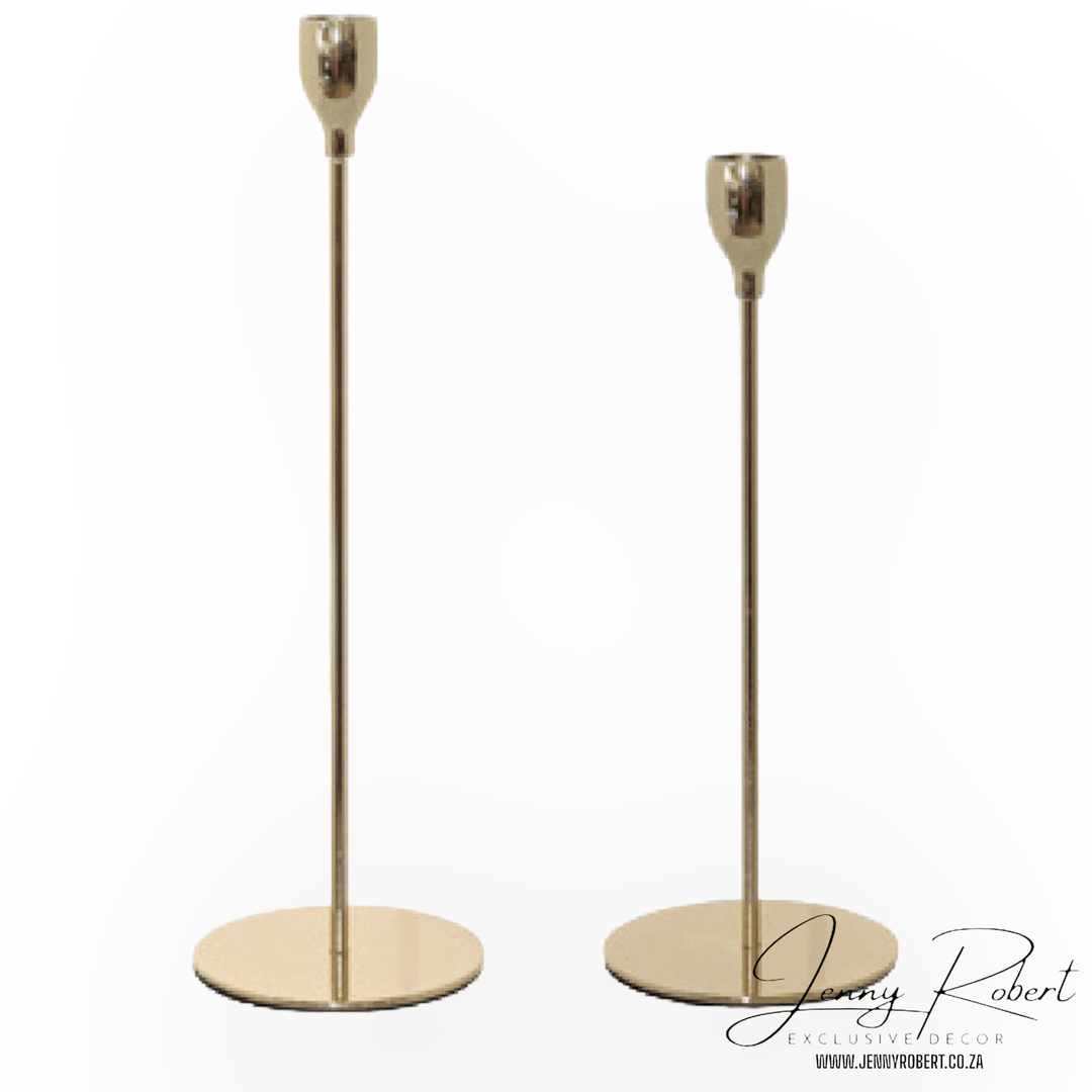 Candle Stick an Holders Contemporary Metal Gold / Brass (SALE)