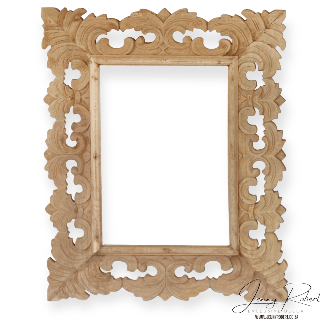 Frame Only - Raw Carved Classic Colonial (60cm x 80cm) MED