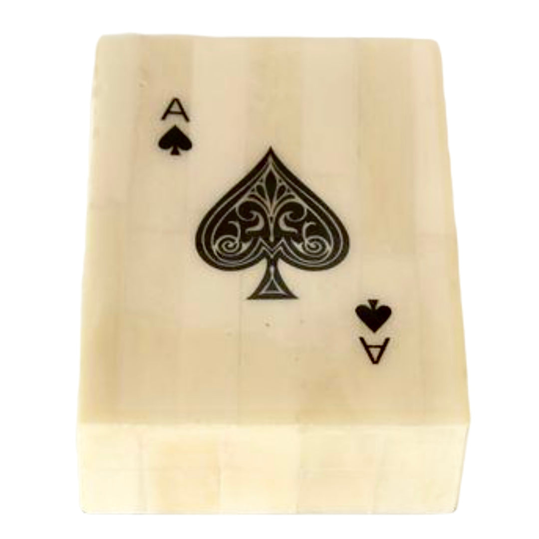 Games - Decorative Card Box Bone