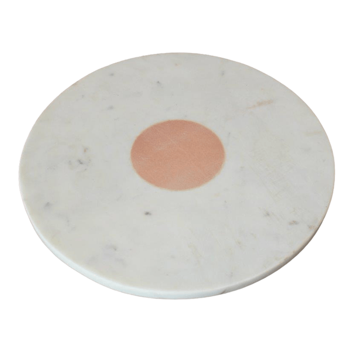 Lazy Suzan White Marble 33cm(D)