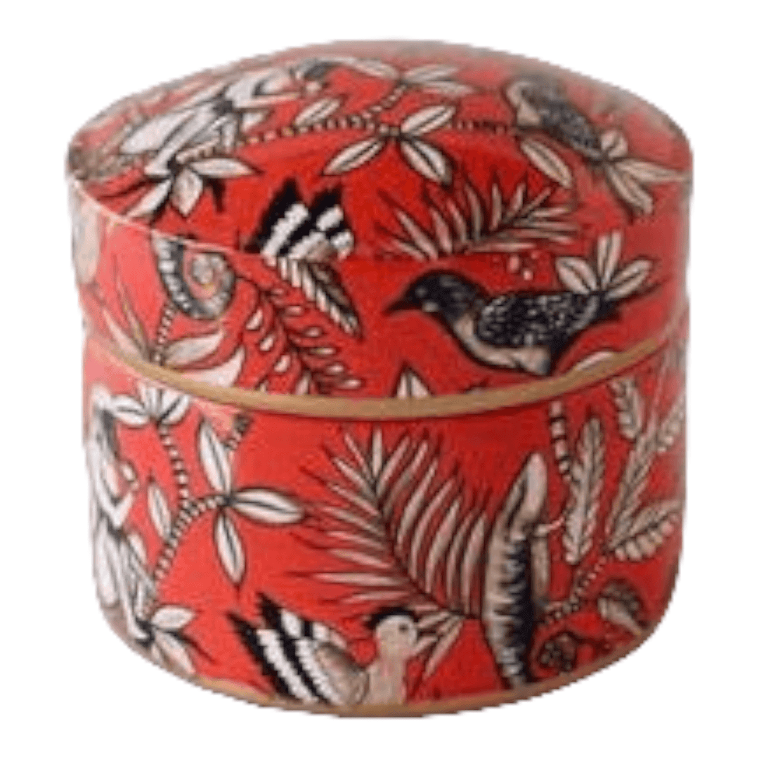 Jar Round with Lid Jungle Design (SML)