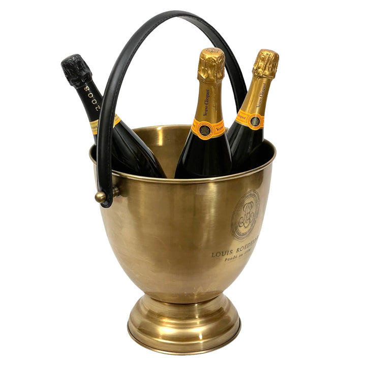 Wine Cooler Leather Handle Louis Roederer