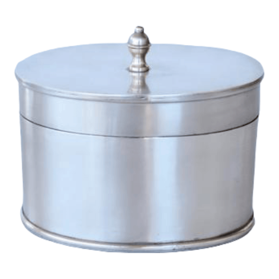 Cotton Box Oval Pewter