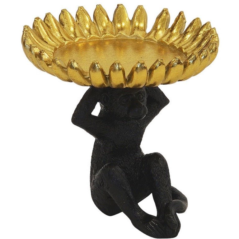 Miniature Monkey Banana Tealight Candle Holder (13cmH)