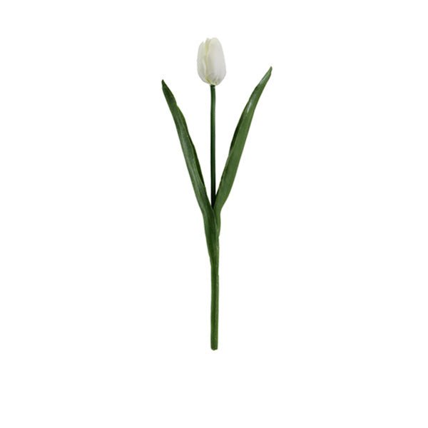Faux White Tulip Bouquet White (40cm)