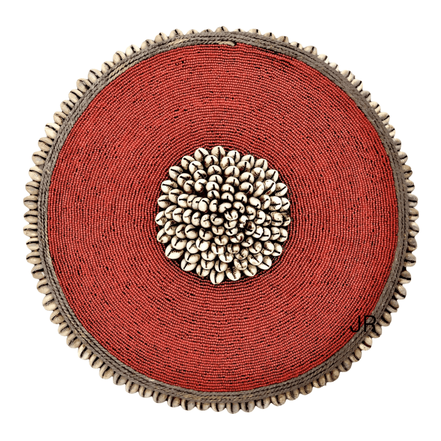 Beaded Shield (Red) - Cameroon