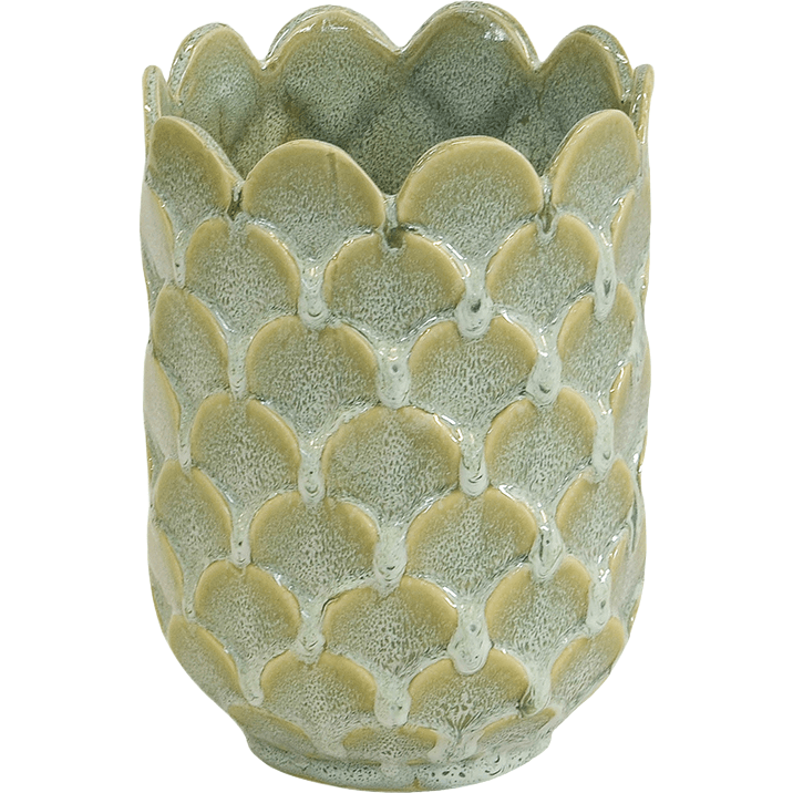 Vase Scallop Jade