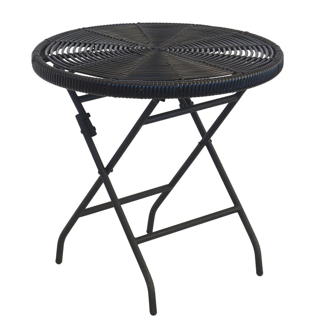 Folding Round Woven Table