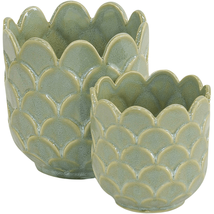 Vase Scallop Jade