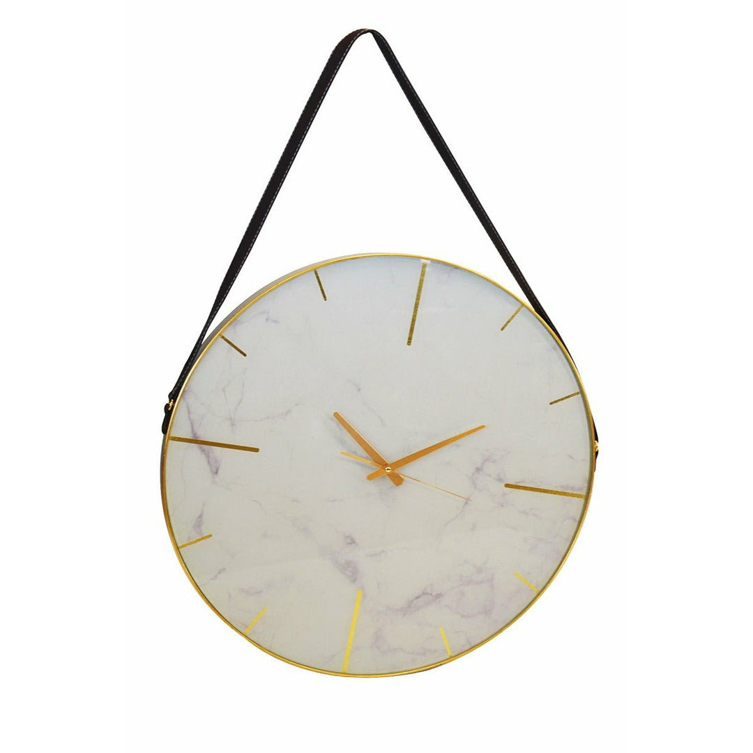 Clock Wall Glass Marble