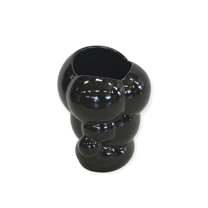 Ceramic Gloss Bubble Egg Black