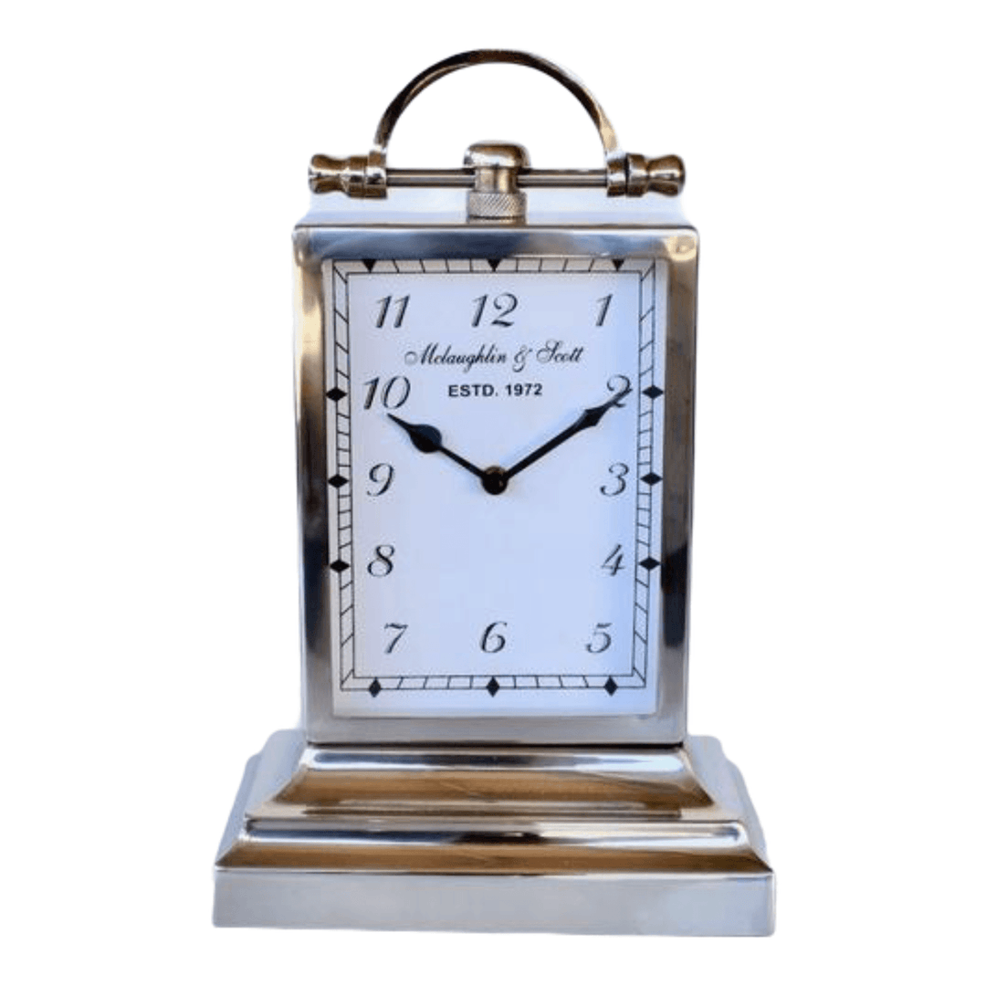Clock Classic Standing - Silver (34cm)