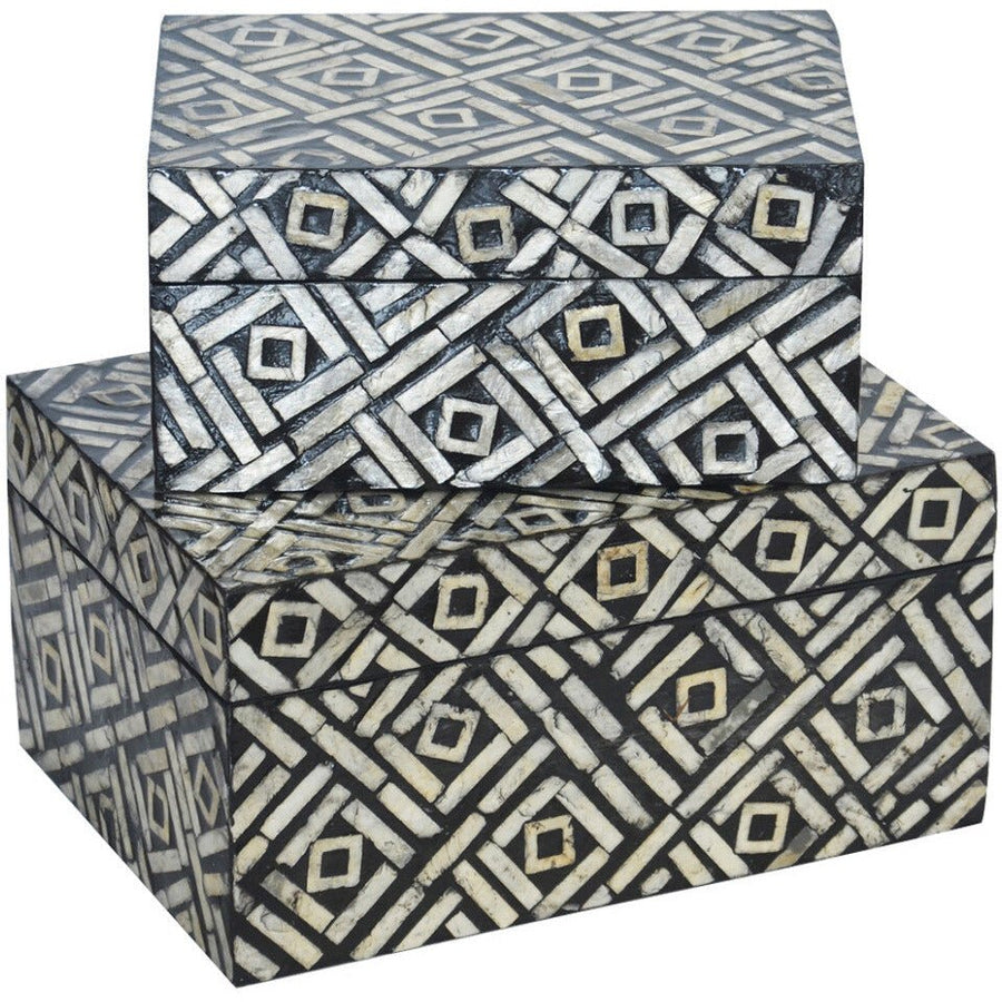 Box Mop Capiz Escher S/2