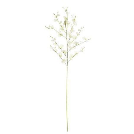 Faux Dancing Orchid Stem White (92cm)