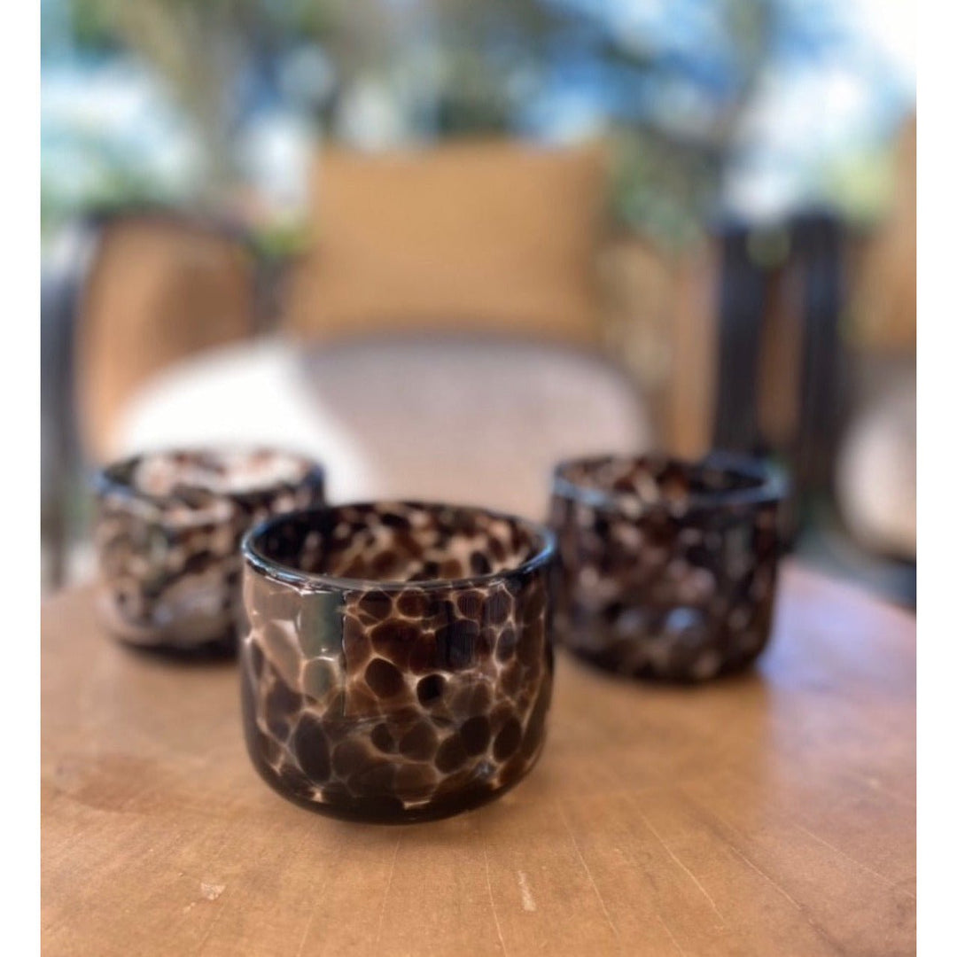 Tortoise Shell T Light  Candle Holders