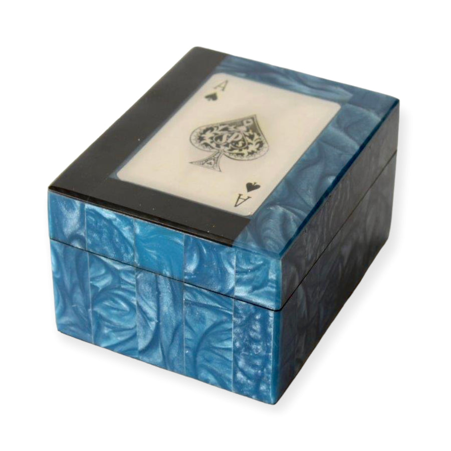 Games - Decorative Card Box Blues