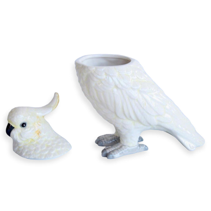 Ceramic Parrot Holder with Removable Head