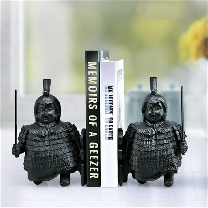 Bookends Chinese Soldiers