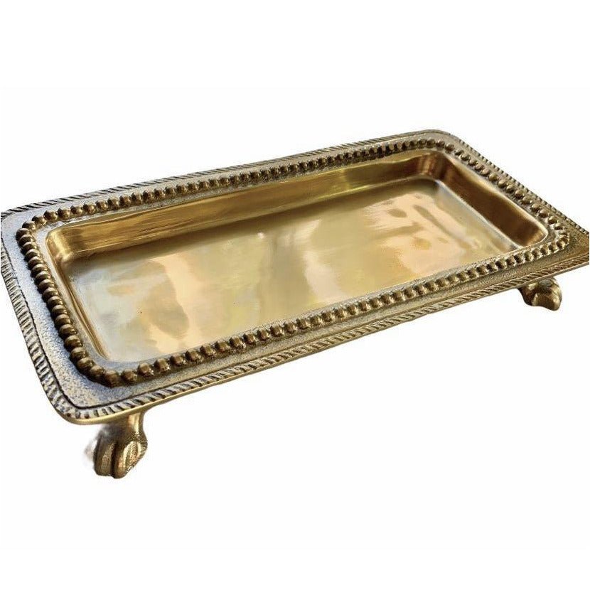 Tray on Legs Luxe Brass Finish (30cm)