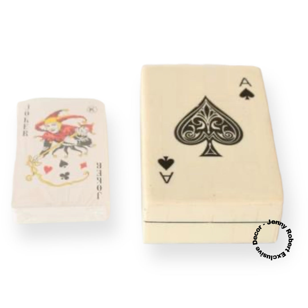 Games - Decorative Card Box Bone